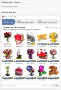 Facebook Gift Shares