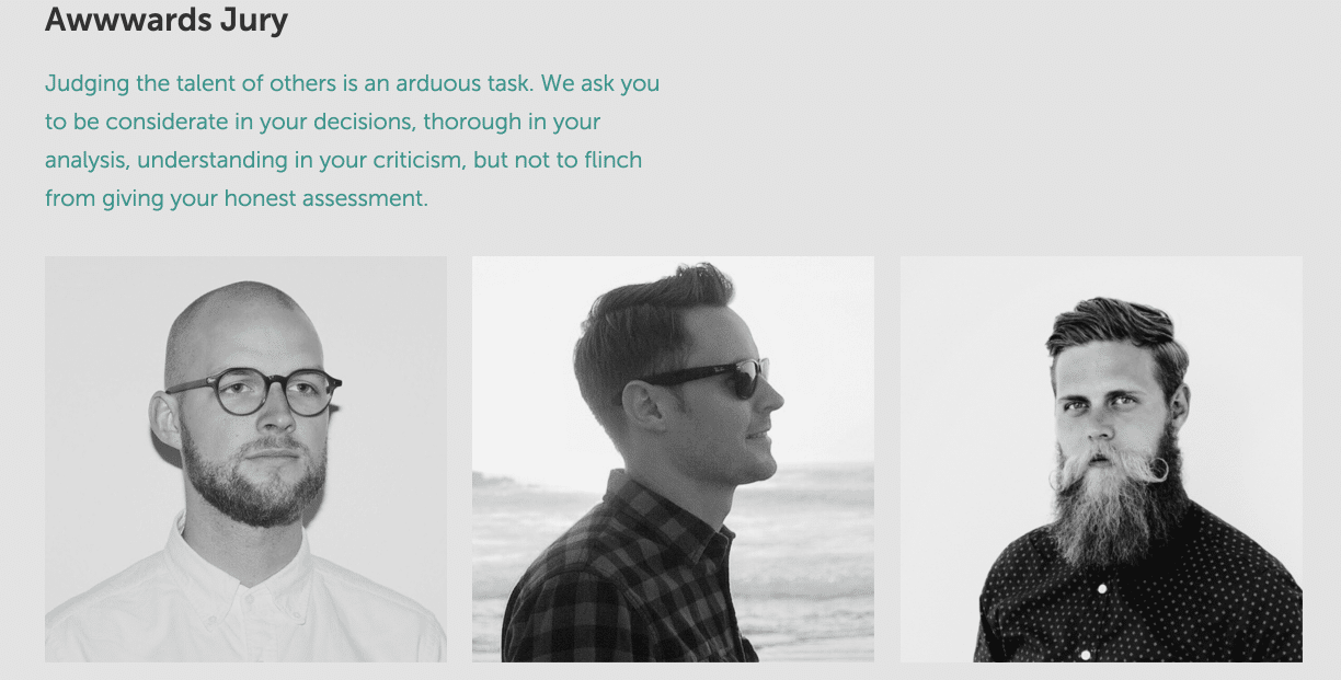 The official Awwwards Jury for 2016