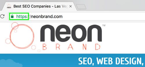 What a secured website looks like